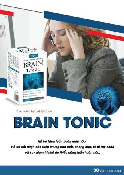 Brain Tonic hỗ trợ tăng tuần hoàn máu não